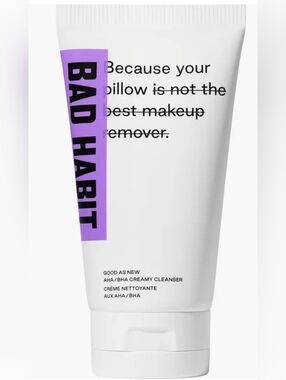 Bad Habit AHA/BHA Cleanser with Purple Accent